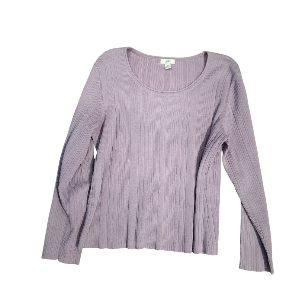 J Jill cute, soft, dainty, cottagecore, lilac long sleeve shirt, Y2k 2000s